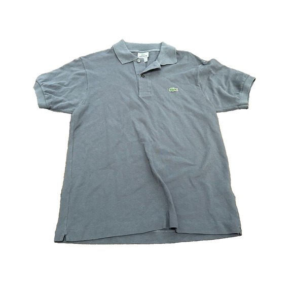 Lacoste Men's Devanlay Gray Short Sleeve Regular Fit Logo Polo Shirt Size 3 - Picture 1 of 8
